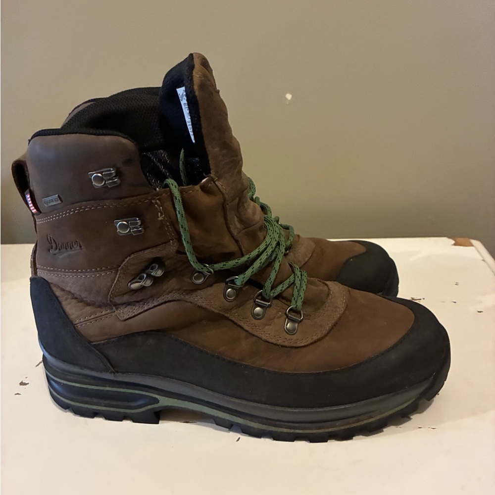 Danner Men's Brown and Black Rain Boots